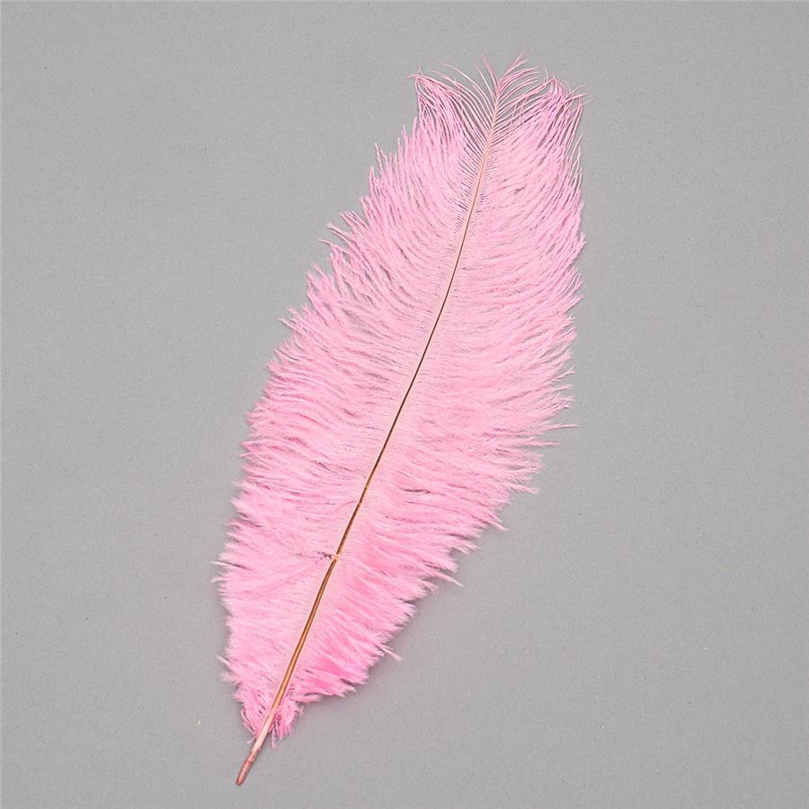 Набір з 10 одиниць. Страусове перо 25-30 см світло-рожевий (8501-002/light-pink), Elisey