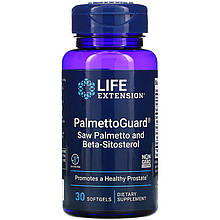Сіронева з бета-ситостеролом Life Extension "PalmettoGuard Saw Palmetto with Beta-Sitosterol" (30 капсул)