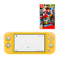 Набор Консоль Nintendo Switch Lite 32GB Yellow + Игра Super Mario Odyssey Nintendo Switch Русские Субтитры