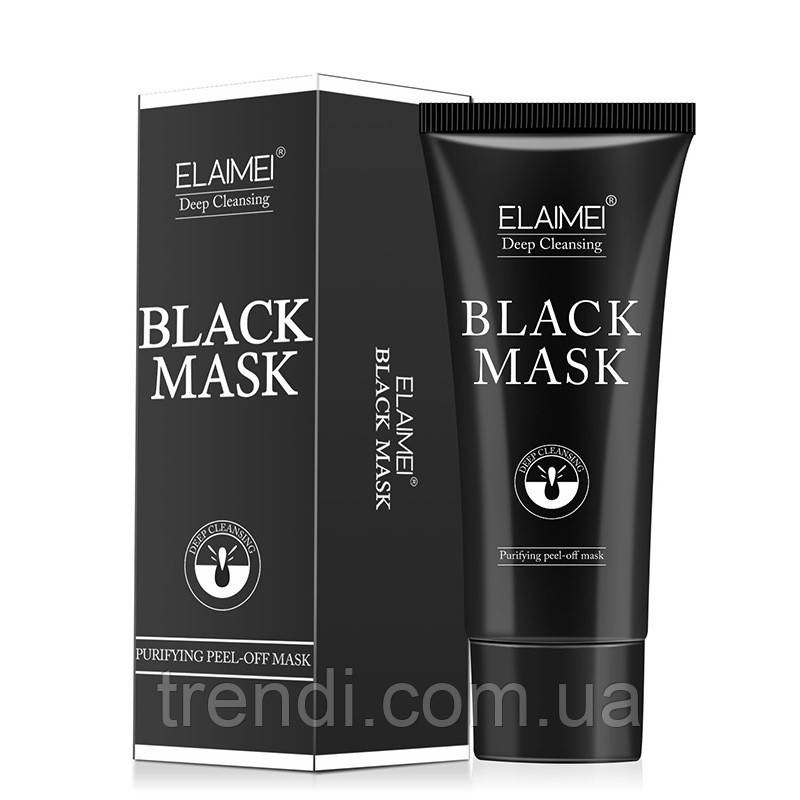 Маска-плівка для обличчя чорна Elamei Black Mask. Уцінка!