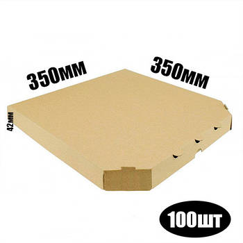 Коробка для піци 35*35 бура 100шт