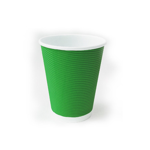 Стакан гофрований 185мл зелений 25шт - фото 1 - id-p1552615957