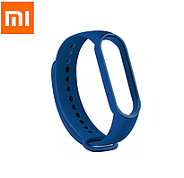 Силіконовий ремінець для фітнес браслета трекера Xiaomi Mi Band M3 Синій