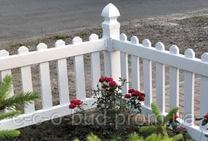 Секція паркану ПВХ Alta Profil Garden 62,7х172,5х5 біла - фото 5 - id-p1390756270