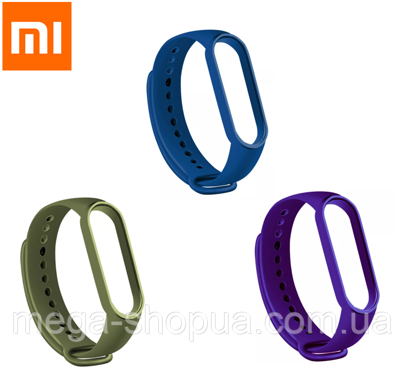 Силіконові ремінці 3 шт. для фітнес-браслета трекера Xiaomi Mi Band M4 Set 3-2