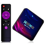 Смарт-ТВ-приставка H96 Max 4gb/64gb Андроїд 11 Ultra HD SmartTV Android TV box + пульт Air Mouse G20, фото 6