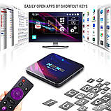 Смарт-ТВ-приставка H96 Max 4gb/64gb Андроїд 11 Ultra HD SmartTV Android TV box + пульт Air Mouse G20, фото 8