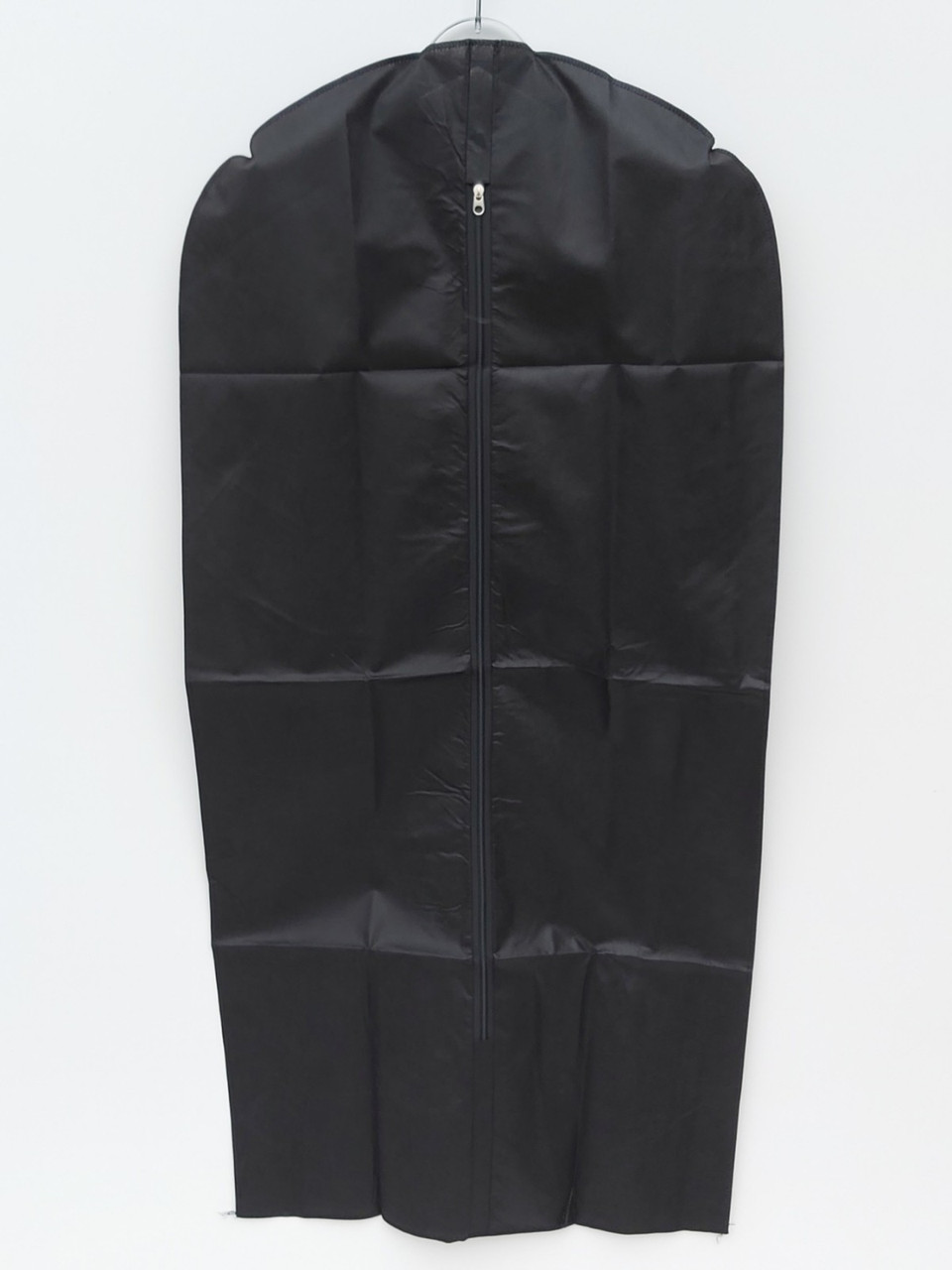 Чохол для зберігання і упаковки одягу на блискавці флізеліновий чорного кольору. Розмір 60 см*160 см.