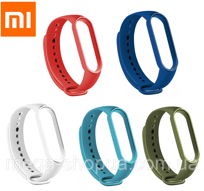 Силіконові ремінці 5 шт. для фітнес-браслета трекера Xiaomi Mi Band M3 Set 5-1