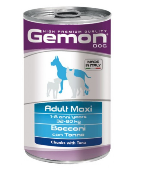 Консерва для собак великих порід GEMON WET DOG ADULT з тунцем 1,25 кг