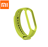 Силиконовый ремешок для фитнес браслета трекера Xiaomi Mi Band M4 Салатовый