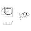 Кухонна мийка Lidz 4749 0,8 мм Micro Decor (LIDZ4749MICDEC), фото 3
