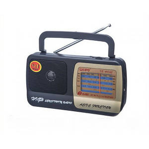 Радіоприймач KIPO KB-408AC, потужний тюнер Fm, Ам, TV