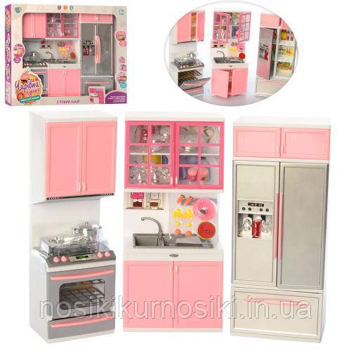 Ігровий набір Дитяча кухня звукові та світлові ефекти, посуд, колір рожевий