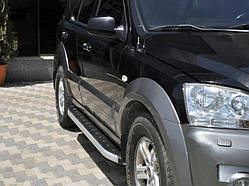 Бокові пороги Fullmond (2 шт., алюм.) для Kia Sorento I BL 2002-2009 рр