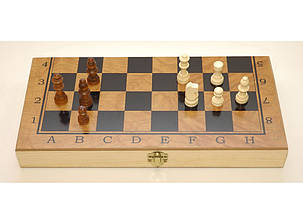 Шахи 3 в 1: шахи, шашки, нарди. дерево (29,5 х 29,5 см) i5-50, фото 2