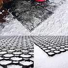 Гумовий комірчастий сота килимок 1000х1500х16 мм, чорний ОРИНГ