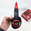 Дитячі бездротові bluetooth-навушники STN-25 бездротові блютуз навушники з вушками червоні чорні, фото 5