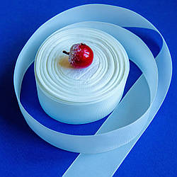 Репсова стрічка 4 см/колір айворі/ширина 4 см/бобіна 23 м