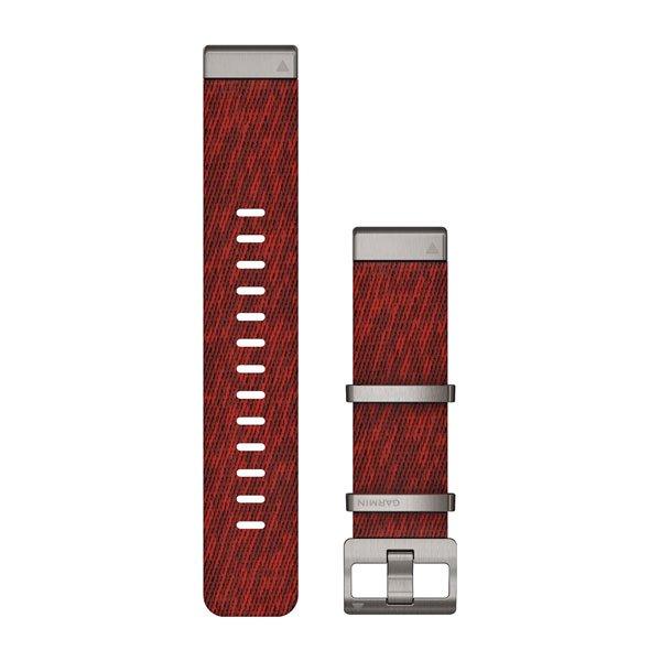 Жакардовий ремінець Garmin QuickFit 22 для MARQ, червоний, фото 1