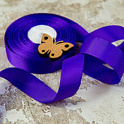 Репсова стрічка 2,5 см/колір фіолетовий/ширина 2,5 см/бобіна 23 м