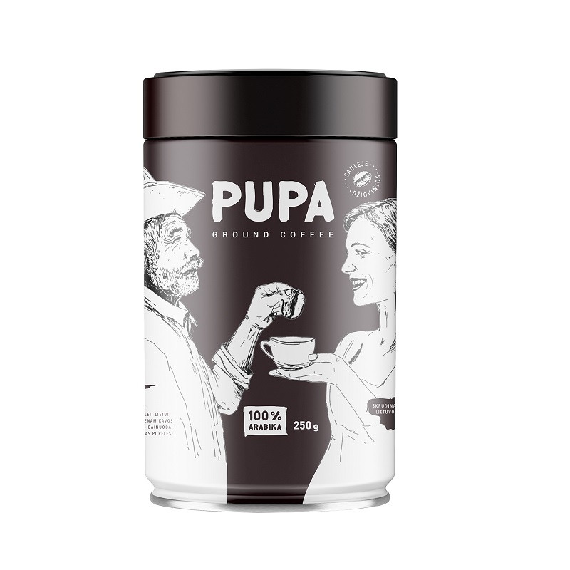 Кава Pupa молотий ж/б, 250 г Kavos Bankas