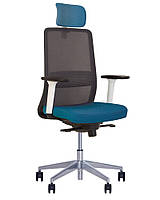 Кресло офисное Frame R HR white ES крестовина AL70 спинка сетка RN-60011, ткань CSE-15 (Новый Стиль ТМ)