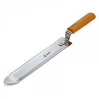 Нож пчеловода Джеро 280 мм( пластиковая ручка, зубчастый)
