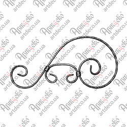 Декоративний елемент 430х220х12х6 вальц. Арт. 14.010