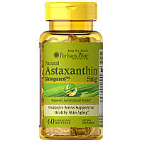 Натуральная добавка Puritan's Pride Astaxanthin 5 mg, 60 капсул