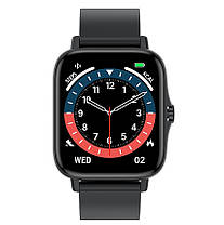 Мужские смарт часы время работы 3-14 дней гарантия 12 месяцев UWatch Смарт годинник Smart Bavaro Black, фото 4