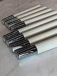 Меблеві опори та металевий наконечник захист на дерев'яні ніжку срібний конус / H.250, фото 3