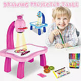 Дитячий стіл для малювання з проєктором і слайдами 0018 + Подарунок, фото 6
