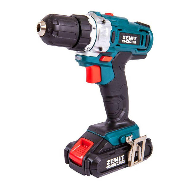 Аккумуляторный шуруповерт Зенит ЗША-18 Li профи (840549