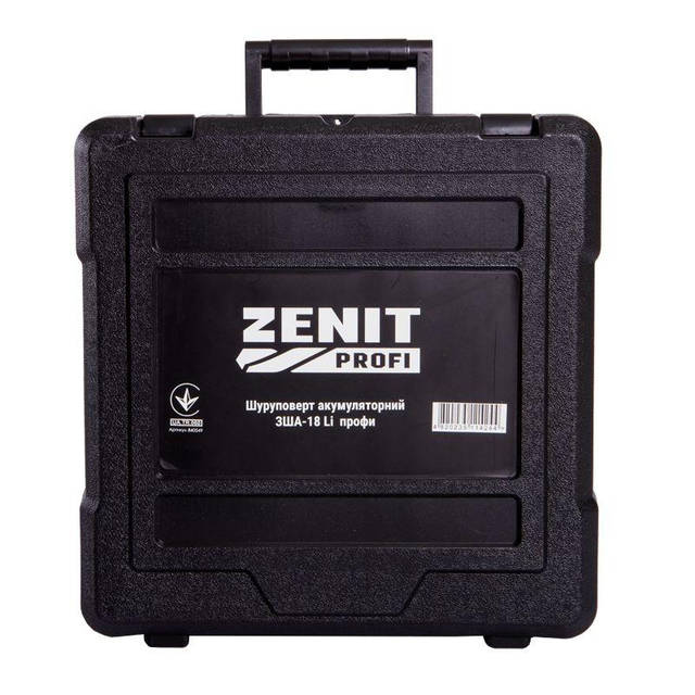 Аккумуляторный шуруповерт Зенит ЗША-18 Li профи (840549