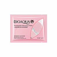 Гидрогелевые патчи под глаза BIOAQUA Nonapeptide Sakura Eye Mask с сакурой 7.5 г