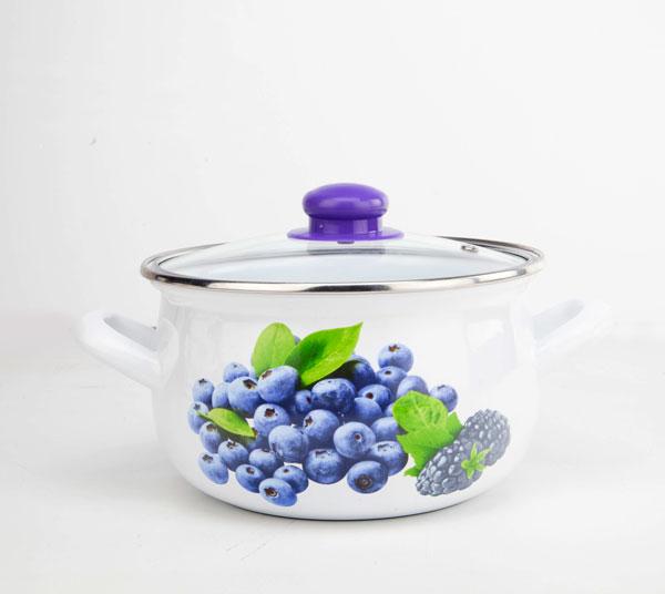 Каструля TM GUSTO Виноградна гілка Premium 24 см, 5,7 л