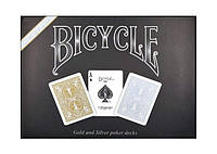 Настільна гра United States Playing Card Company Карти гральні Bicycle Prestige Line Set 2 Decks Gold &