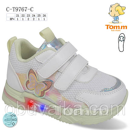 Спортивне взуття гуртом Дитячі кросівки 2022 гуртом від фірми Tom m (21-26), фото 1