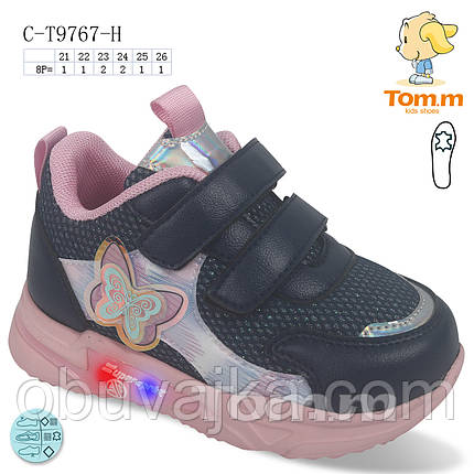 Спортивне взуття гуртом Дитячі кросівки 2022 гуртом від фірми Tom m (21-26), фото 2