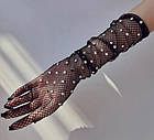 Рукавички сіточка зі стразами хамелеон, фото 5