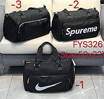 Спортивна сумка на блискавці чорна, дорожня сумка, спортивні сумки унісекс, сумка в спортзал 11