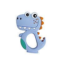 Грызунок-прорезыватель для зубов Динозаврик (голубой)