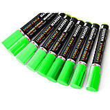 Крейдяний маркер SANTI, зелений, 5 мм, 9шт/туб, фото 2