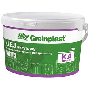 Акриловий клей білий Greinplast KA транспарентний 5 кг.