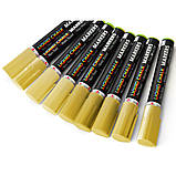 Крейдяний маркер SANTI, золотий, 5 мм, 9шт/туб, фото 2