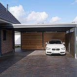 Навіс для автомобіля з госпблоком у стилі ХАЙ-ТЕК, фото 3