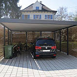 Навіс для автомобіля з госпблоком у стилі ХАЙ-ТЕК, фото 6