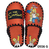 Детские фетровые тапочки Симпсоны (The Simpsons), размеры 34-41, Осень/Зима/Весна