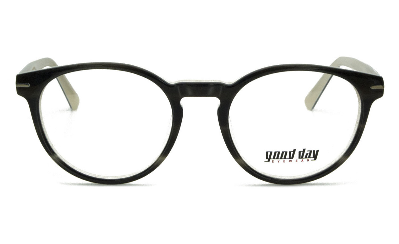 Кругла пластикова оправа для окулярів жіноча (можемо вставити лінзи за рецептом), фото 1